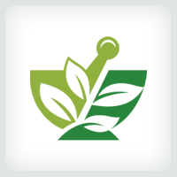 Pharmacy Logo - Mortar and Pestle Logo Template