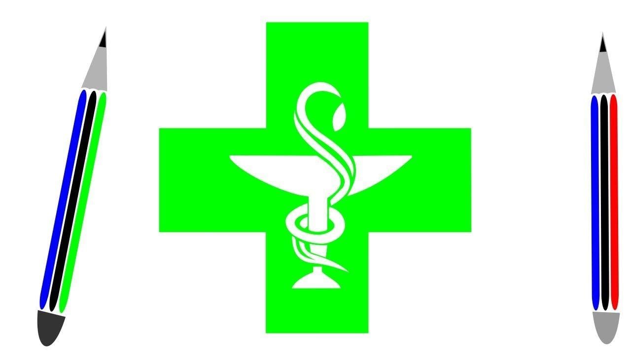 Pharmacy Logo - How To Draw Pharmacy Logo - YouTube