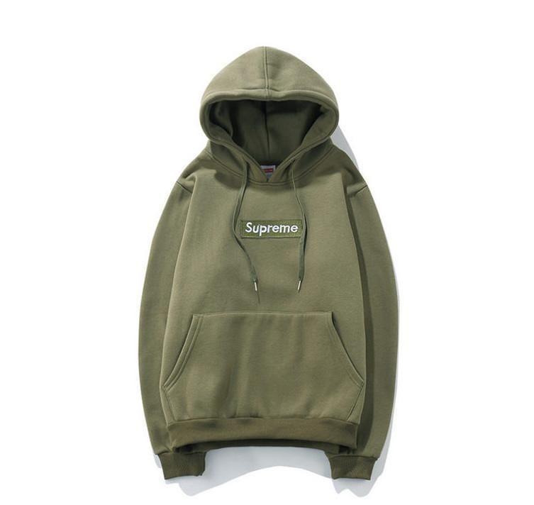 Green Supreme Hoodie Box Logo - Supreme hoodie box logo sweatshirt - Navy Green – vnderwick