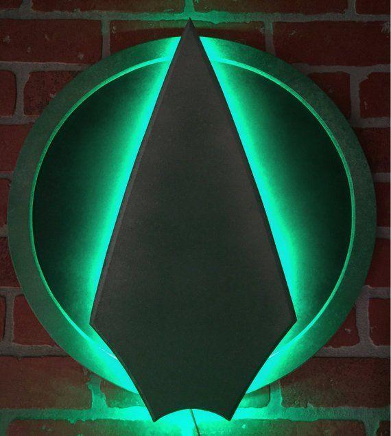 Green Arrow Logo - Justice League CW Green Arrow Oliver Queen Emerald Archer | Etsy