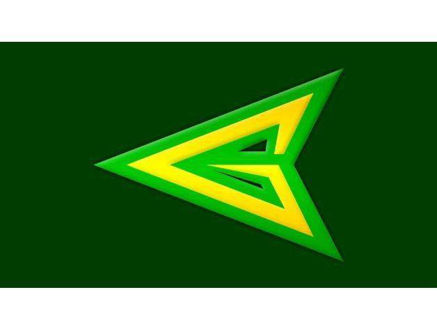 Grren Arrow Logo - Green Arrow logo by mathias42 - Thingiverse
