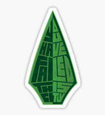 Green Arrow Logo - Green Arrow Superhero Stickers | Redbubble
