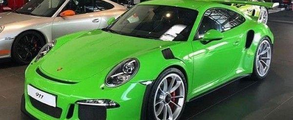 Green and Yellow Car Logo - Paint To Sample Yellow Green Porsche 911 GT3 RS Shines in France ...
