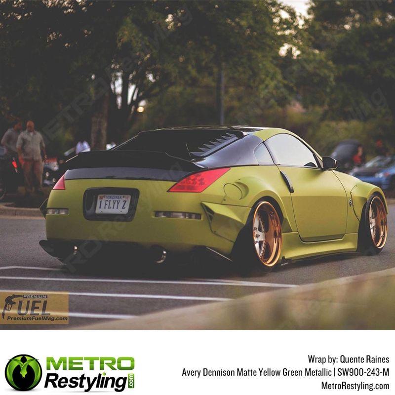 Green and Yellow Car Logo - Avery Matte Yellow Green Metallic auto wrap vinyl wrap film SW900 ...