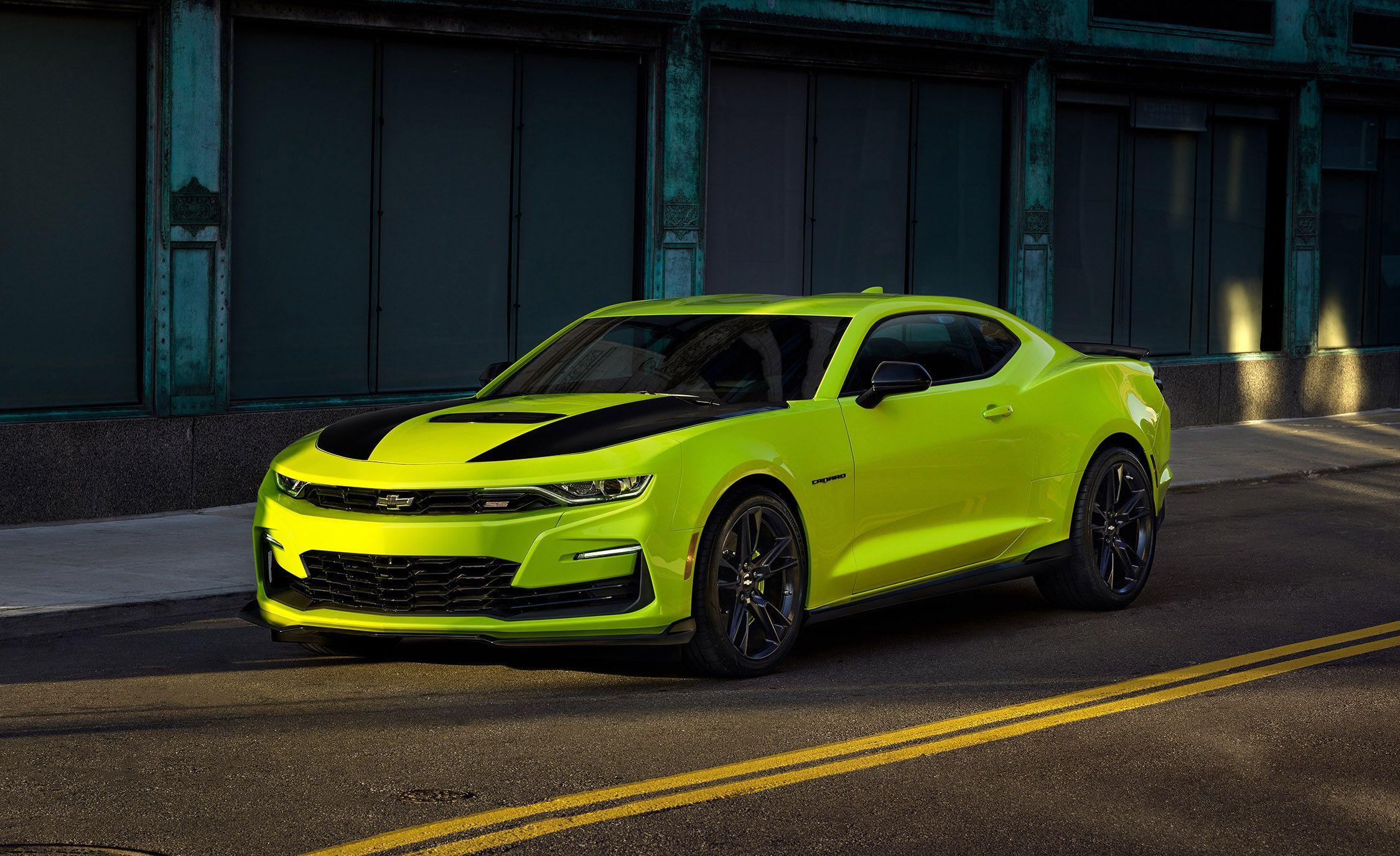 Green and Yellow Car Logo - 2019 Chevrolet Camaro Adds Extreme Yellow Color – Preview the SEMA ...