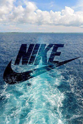 Water Nike Logo - Nike Logo Boat Water Trail iPhone 5 Wallpaper HD Download