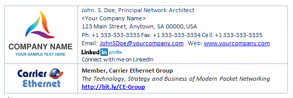 Email Signature with Logo - Creating A Logo Based Email Signature With The Carrier Ethernet Logo