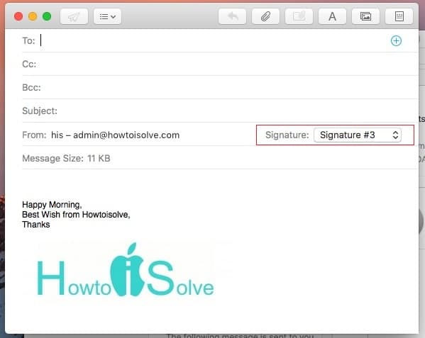 Email Signature with Logo - How to Add Email Signature with image in macOS Sierra Mail App