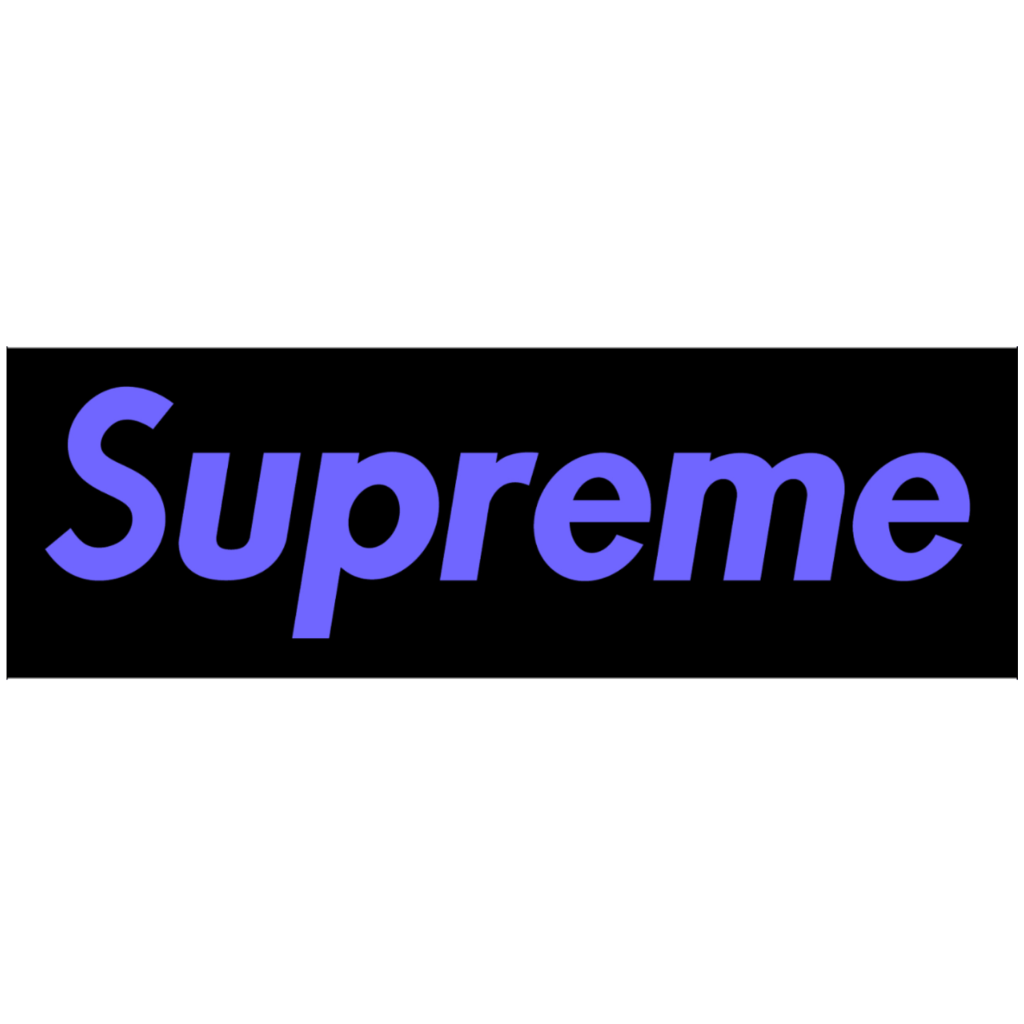 Supreme Purple Logo - supreme purple blue freetoedit - Sticker by 