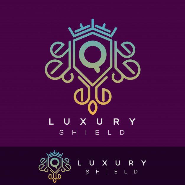 Luxury Q Logo - Luxury shield initial Letter Q Logo design Vector
