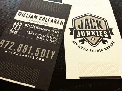Automotive Business Card Logo - DIY Auto Repair Garage business cards. Continental Imports