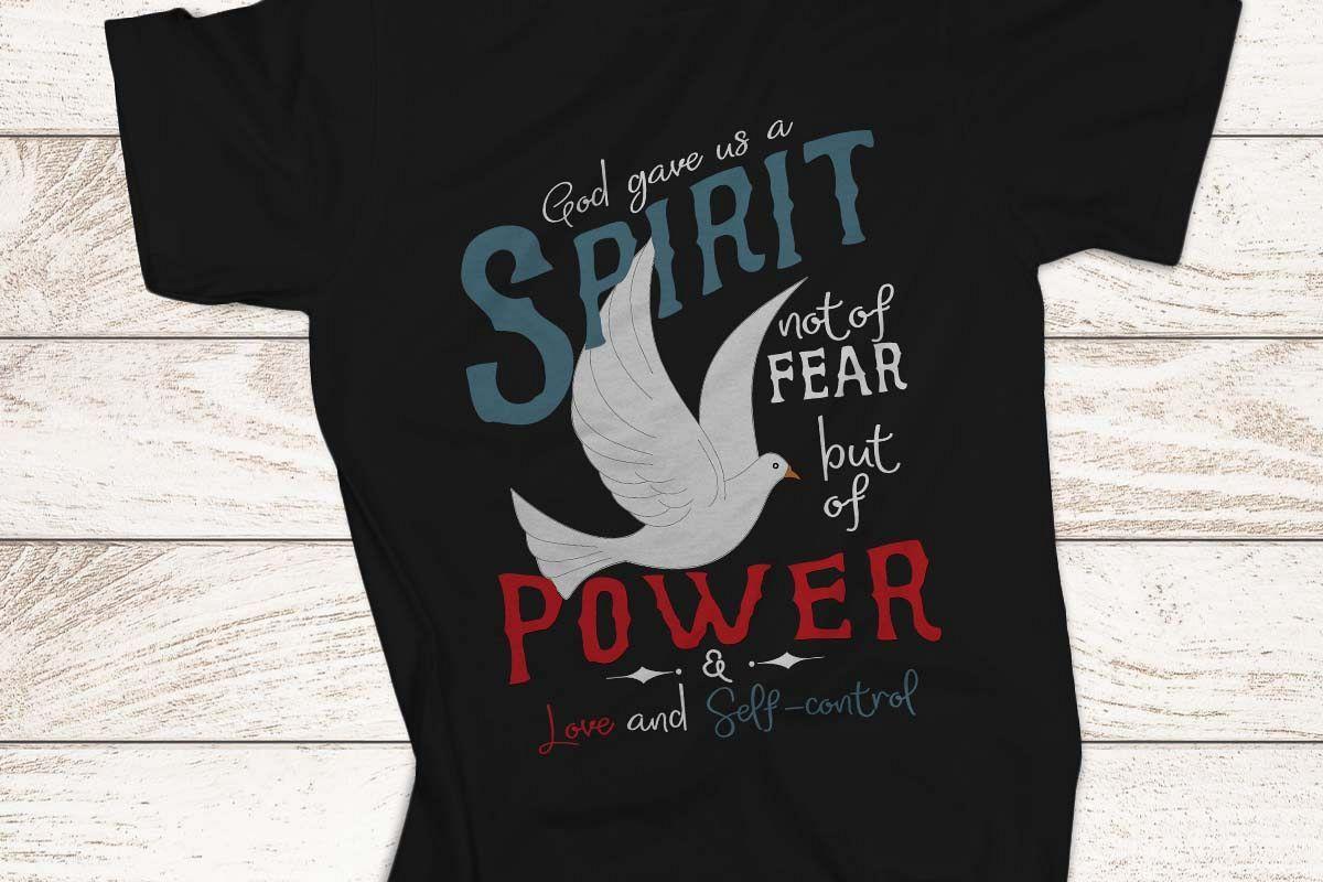 Printable Fear of God Logo - God gave us a spirit not of fear but of power Printable