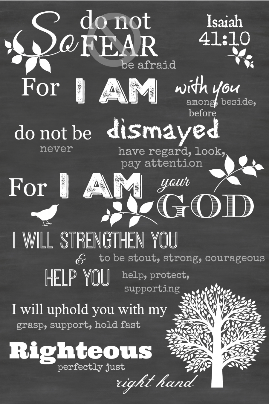 Printable Fear of God Logo - THIS WEEK'S MEMORIZATION VERSE ON A CHALKBOARD PRINTABLE. KITCHEN