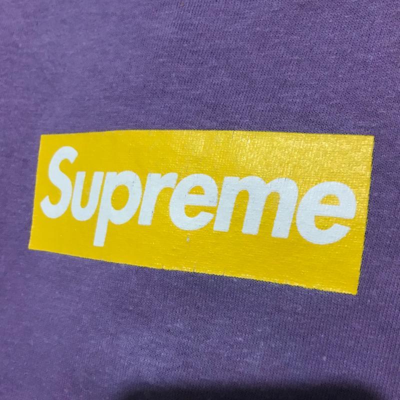 Purple and Yellow Logo - Supreme lakers yellow on purple box logo tee • T-Shirts • Strictlypreme