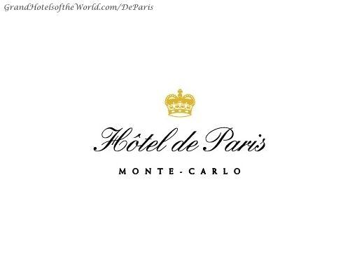 Paris Hotel Logo - Logo of the Hotel de Paris by Grand Hotels of the World