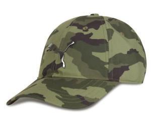 Camo Cat Logo - Details about Puma Olive Camo Metal Cat Logo Adjustable Baseball Cap Mens  Womens Unisex