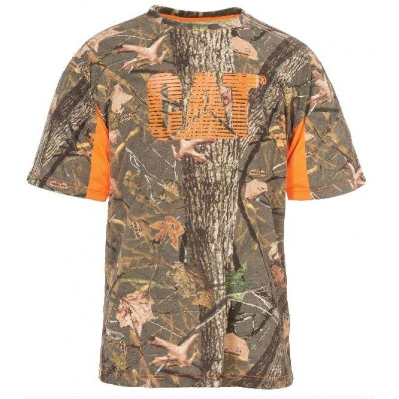 Camo Cat Logo - cat logo camo short sleeve tee camo