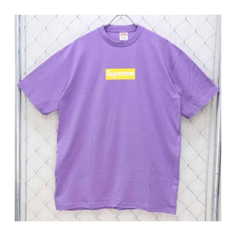 Supreme Purple Logo - 2005 Yellow On Purple Box Logo Tee b09730 • T-Shirts • Strictlypreme