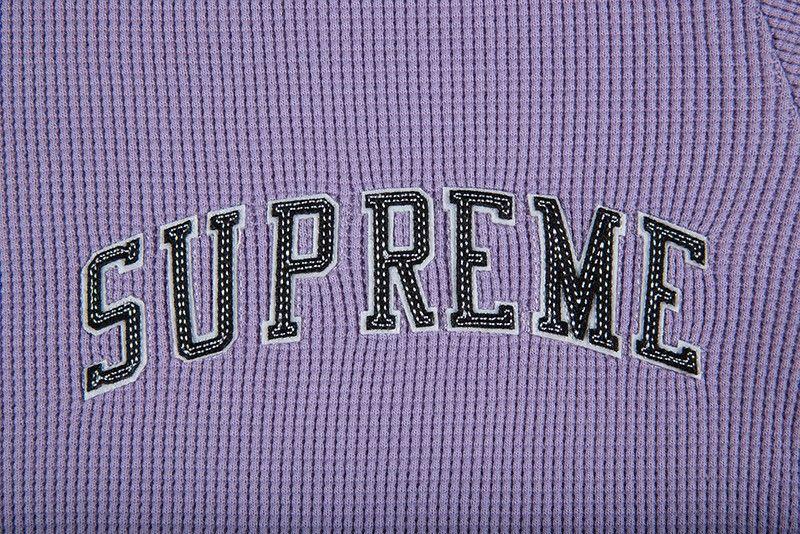 Supreme Purple Logo - SUPREME ARC LOGO L/S THERMAL|FW17|LHT PURPLE