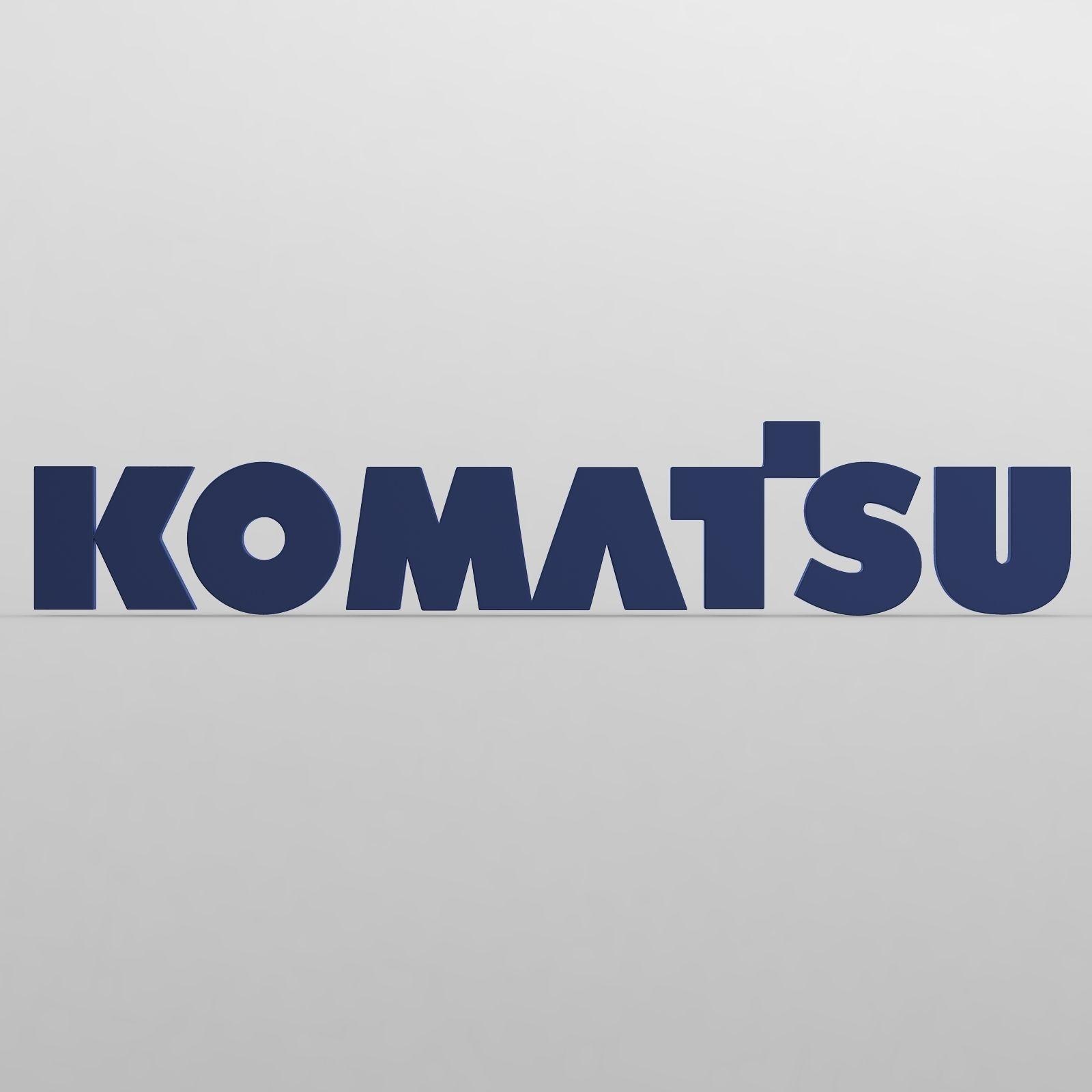 Komatsu Logo - 3D model komatsu logo