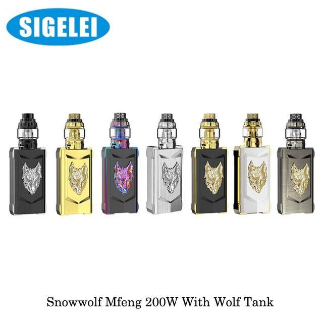 Vape Mod Logo - electronic cigarette Snowwolf Mfeng 200W Box Mod With Wolf Sub Ohm ...