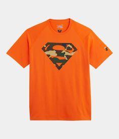 Orange Camo Superman Logo - Superman youth teen t-shirt Camo Logo military green | Camo ...