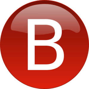 B in Red Circle Logo - Red B Clip Art clip art online, royalty free