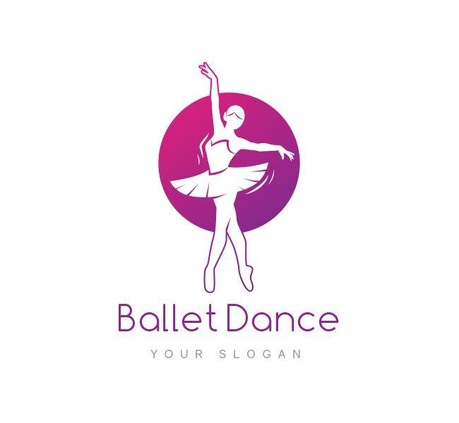 Ballet Logo - Ballet Dance Logo & Business Card Template Design Love
