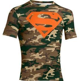 Orange Camo Superman Logo - Camo under armour superman shirt, size large, on clearance @ the UA ...