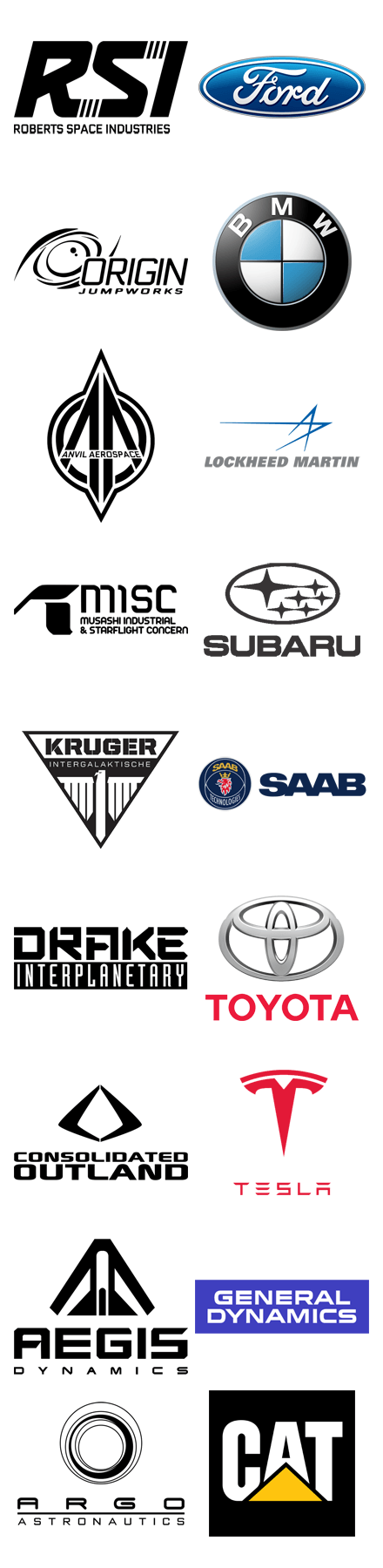 Vehicle Manufacturer Logo - Vehicle Manufacturer Logos Next to Real-World Inspirations or ...