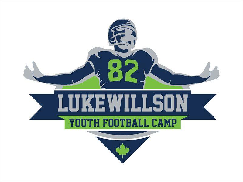 Football Camp Logo - Luke Willson Youth Football Camp Logo Design by Mire Carre ...