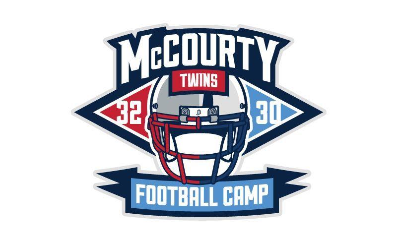 Football Camp Logo - McCourty Twins Football Camp Logo. Sports Graphics