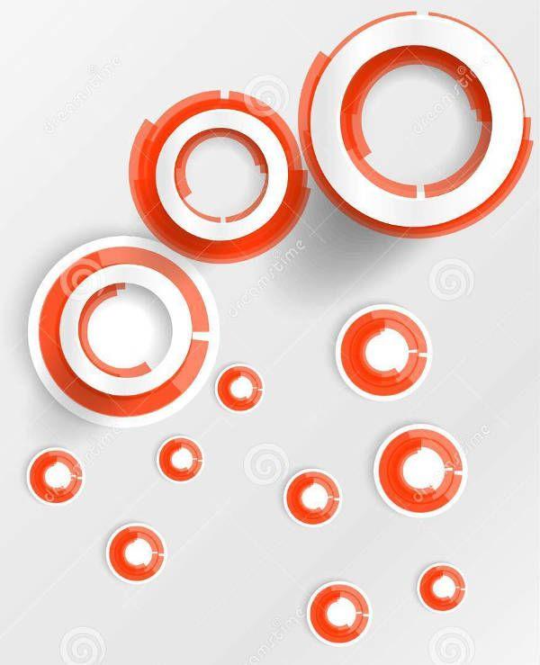 Red and White Circular Logo - Red and White Logos PSD, AI, Vector EPS Format Download