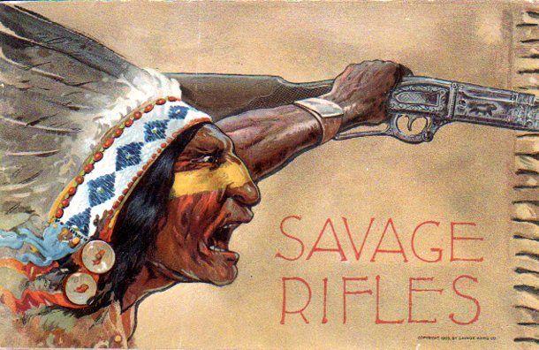 Savage Rifle Indian Logo - Savage & Stevens Arms Vintage Memorabilia for sale