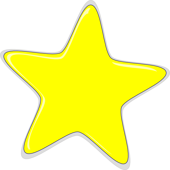 R and a Yellow Star Logo - Yellow Star Clip Art at Clker.com - vector clip art online, royalty ...