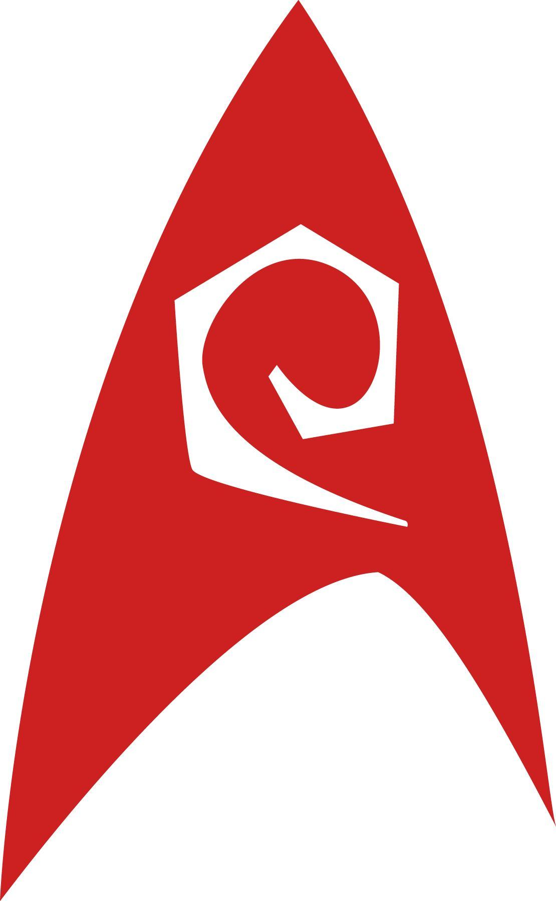 Red Star Trek Logo - StarTrekkie.com - Star Trek Insignias