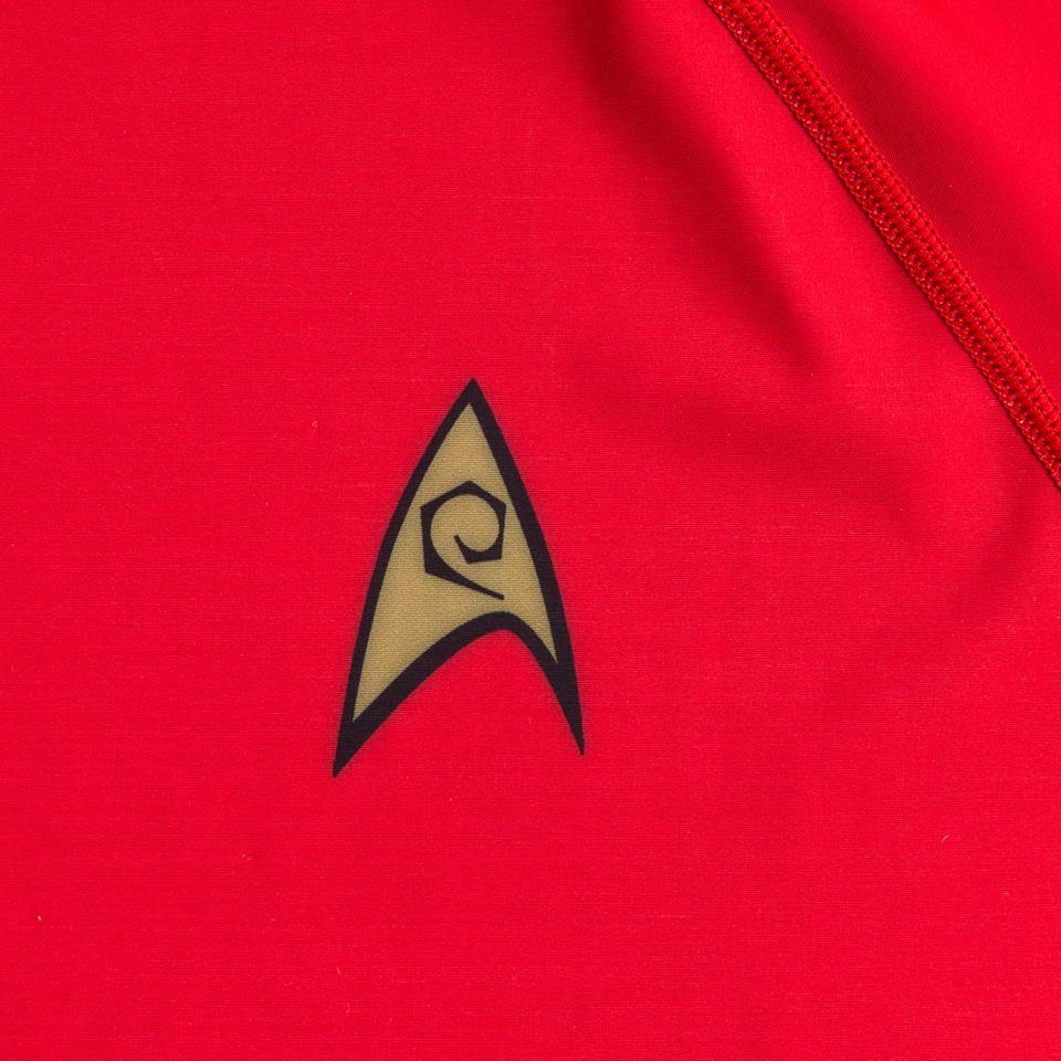 Red Star Trek Logo - Star Trek Classic Uniform Rash Guard- Red | Fusion Fight Gear
