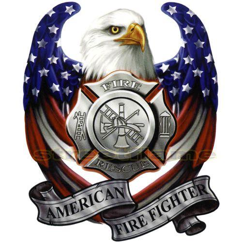 USA Eagle Logo - AMERICAN USA FLAG EAGLE DECAL STICKER EMBLEM GRAPHIC HELMET FIRE