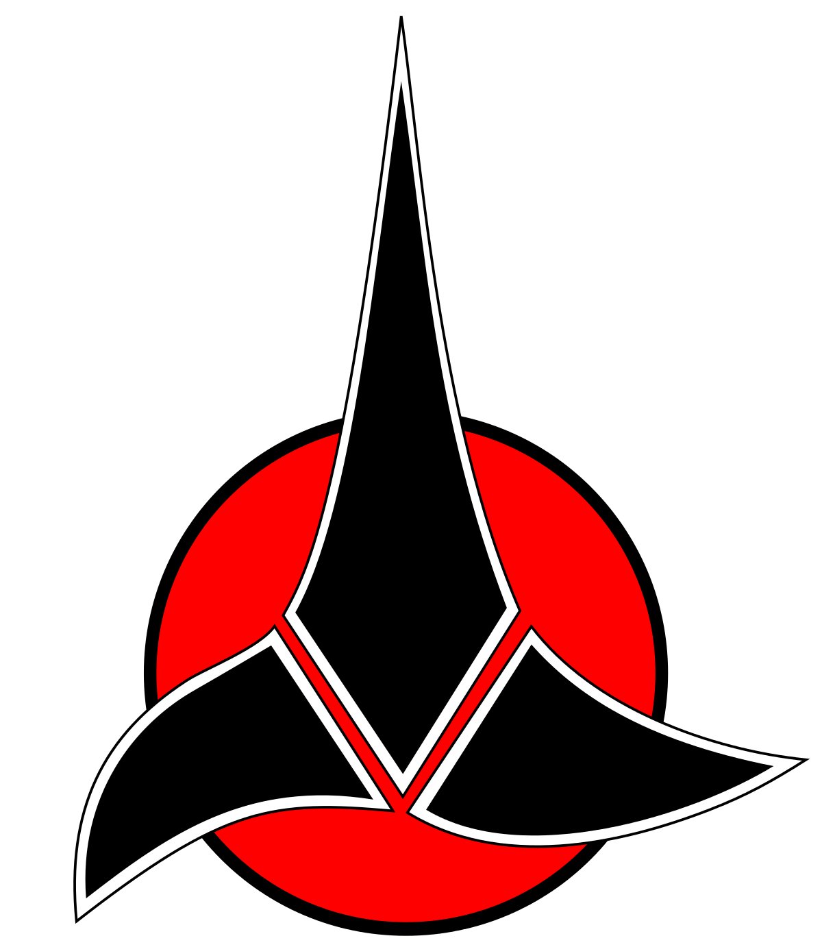 Red Star Trek Logo - Klingon