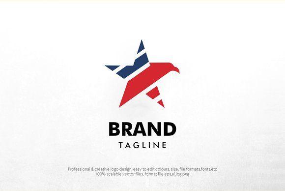 USA Eagle Logo - eagle star usa logo template ~ Logo Templates ~ Creative Market