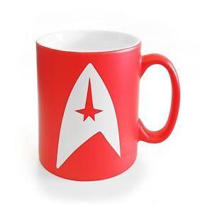 Red Star Trek Logo - Star Trek Insignia / Emblem Mug / Cup Satin Red Star Trek Coffee Mug ...