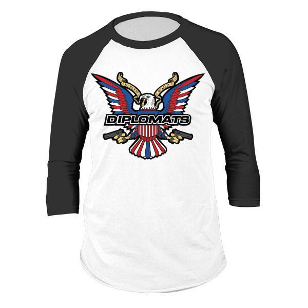 USA Eagle Logo - DIPSET USA EAGLE LOGO RAGLAN (WHITE/BLACK) | Dipset USA, LLC