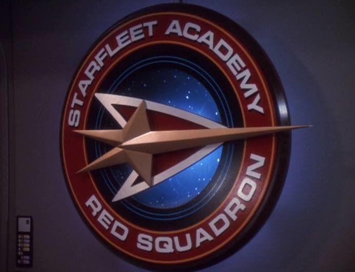 Red Star Trek Logo - Doug Drexler - Logo For Red Squadron - Star Trek Deep Space Nine - TV