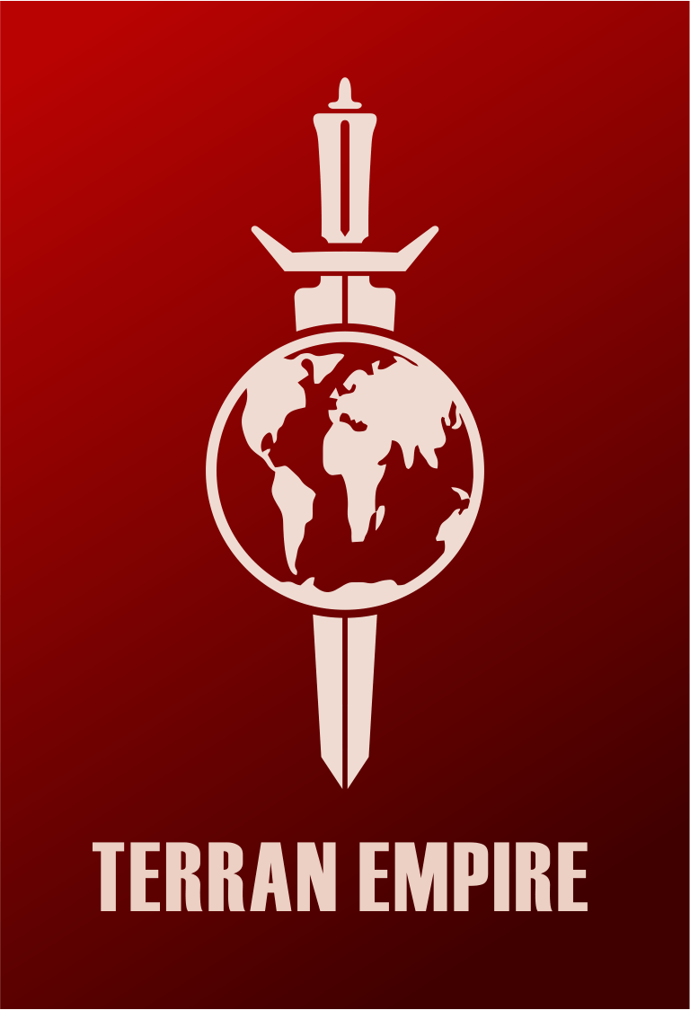 Red Star Trek Logo - Star Trek Terran Empire (Mirror Universe) Logo Flat Design. Trekkie