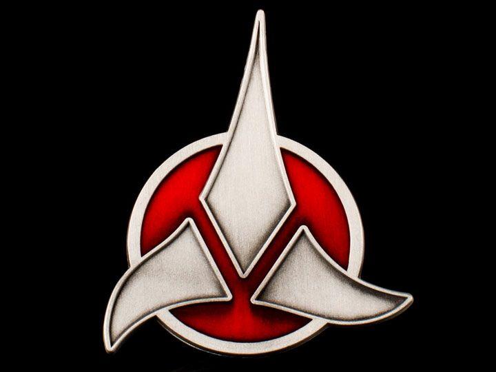 Red Star Trek Logo - Star Trek Klingon Emblem Badge Replica