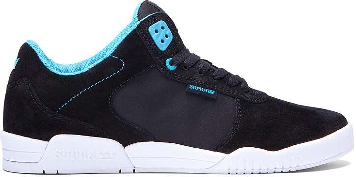 Black and White BKB Logo - Shoes SUPRA - Ellington Black/Blue Atoll-White (BKB) | SNOWBITCH.COM