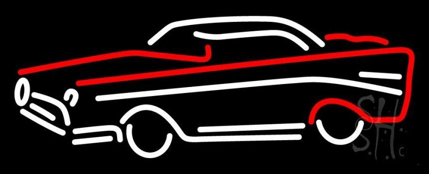 Red White Car Logo - Red And White Car Logo Neon Sign | Car Neon Signs - Every Thing Neon