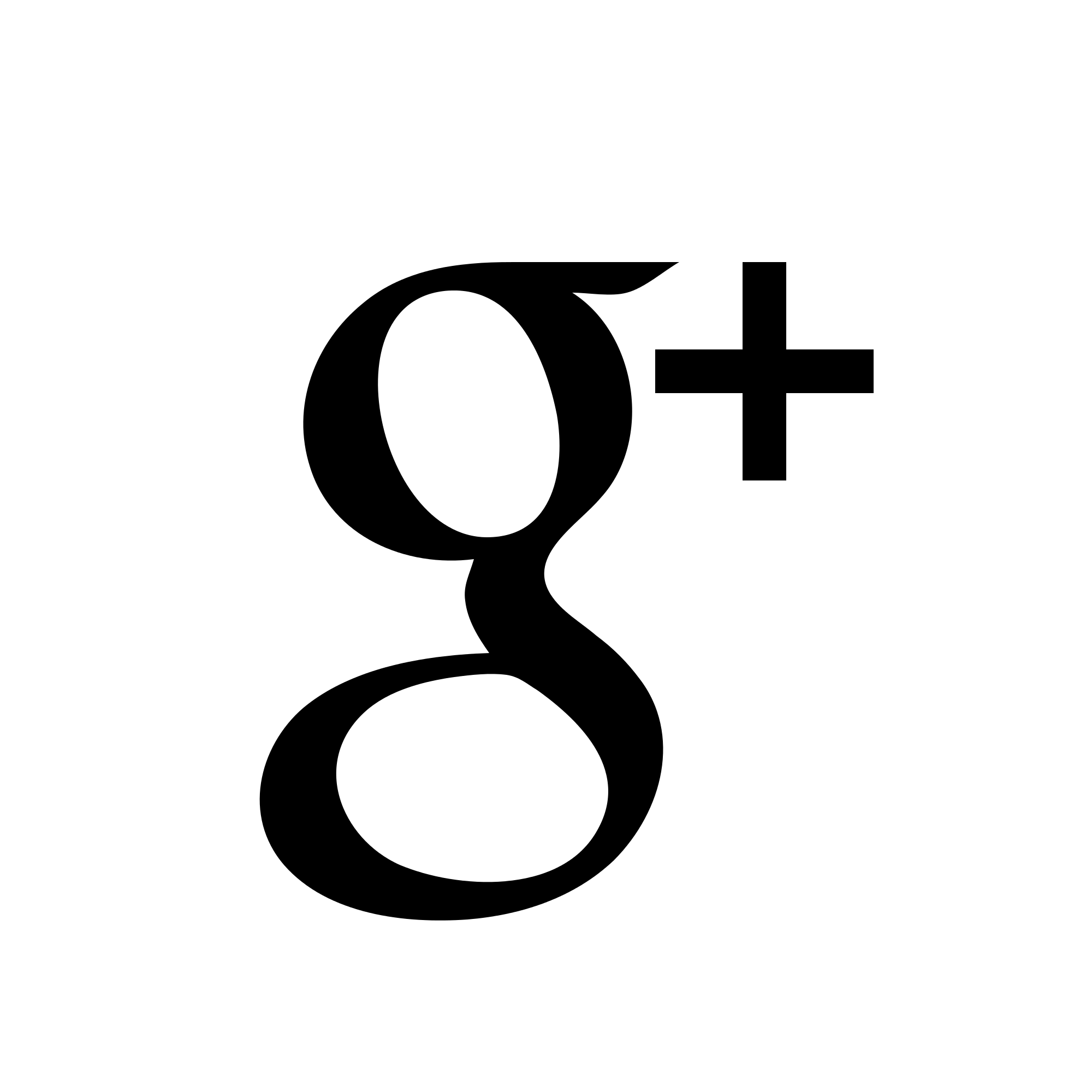 White Google Plus Logo - Black And White Google Logo Png Image