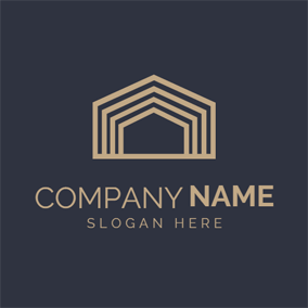Gold Brown Company Logo - Free Construction Logo Designs | DesignEvo Logo Maker