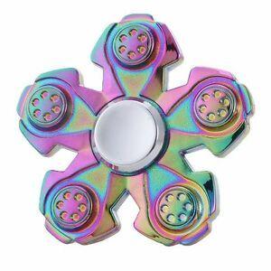 Pentagon Circle Rainbow Logo - Fidget Spinner Rainbow Pentagon Circle Hand Spinner EDC Toys ADHD 3D